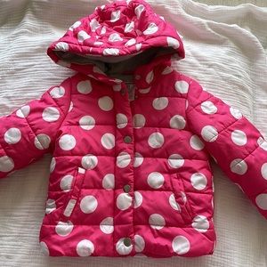 Pink polka dot jacket